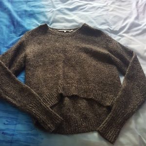 Pam & Gela soft gray sweater
